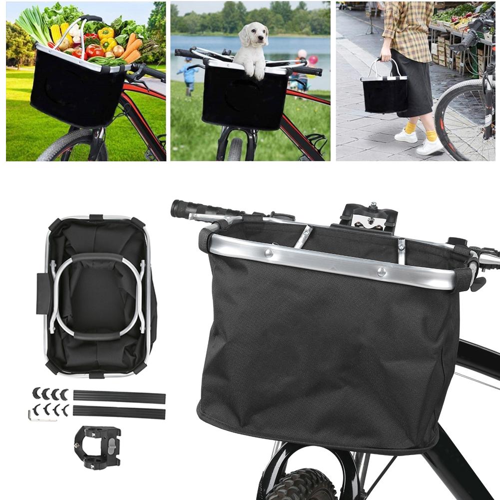 Съемная велосипедная корзина Сумка на руль Велосипедная переноска Крепление Сумка для езды на велосипеде Велосипедная передняя