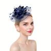 Elegant Fascinator Hat Tea Party Hat Flower Shaped Ornament Headwear With Mesh Women Hair Accessories