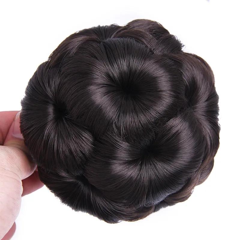 Wig Ball Head Female Employer Pan Head Flower Grab Clip Hair Ornament Lazy Person Fluffy Head Ornament Hair Ring