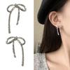 Стильные серьги Ослепительные и нежные женские украшения для ушей Шикарные серьги-бантики Аксессуар Модные серьги-крючки