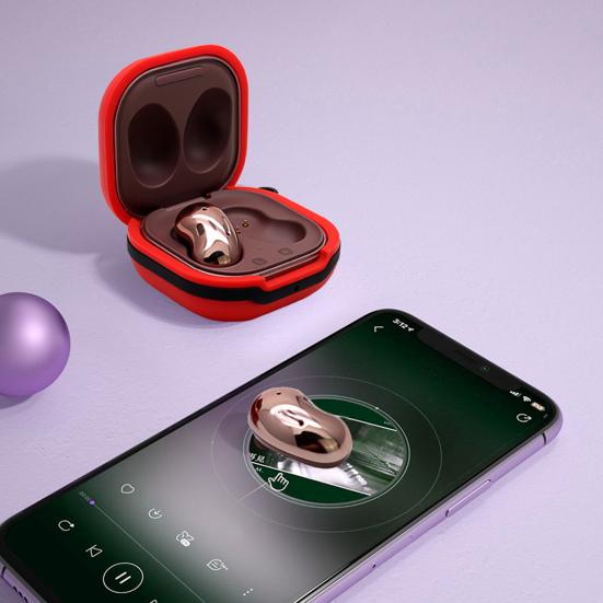 Чехол для наушников Противоударный мягкий силиконовый защитный чехол для беспроводной Bluetooth-совместимой гарнитуры для Samsung Galaxy?Бутоны 2/Live