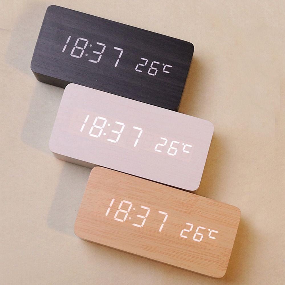 LED Digital Display Digital Alarm Clock Reminder Table Clock LED Digital Clock Living Room Decor