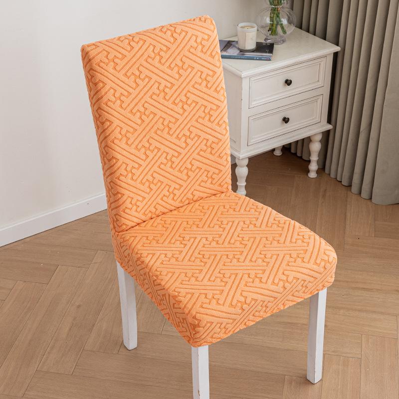 Thickened Chair Set Chair Cover Elastic Full-cover One-piece Table and Chair Cover Jacquard Chair Cover Universal for All Seasons