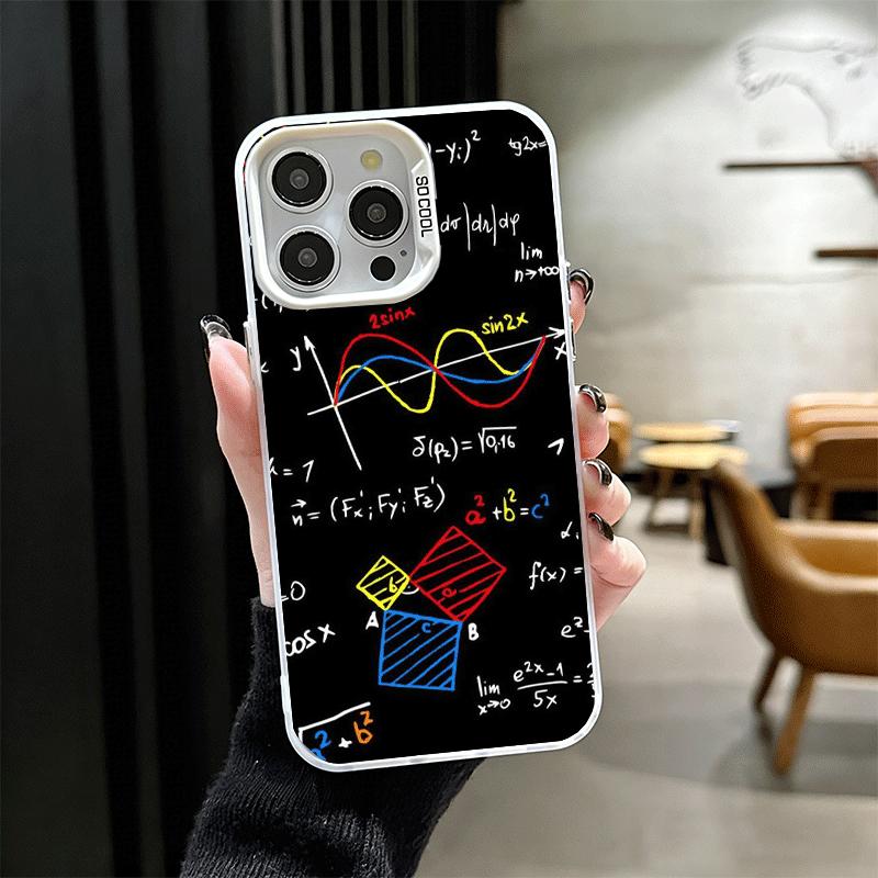 Physics Chemical Mathematics Shockproof Phone Case for iPhone 17 Air 16 16E 15 Pro Max 14 Plus 13 Mini 12 Back Cover Anti Fall F