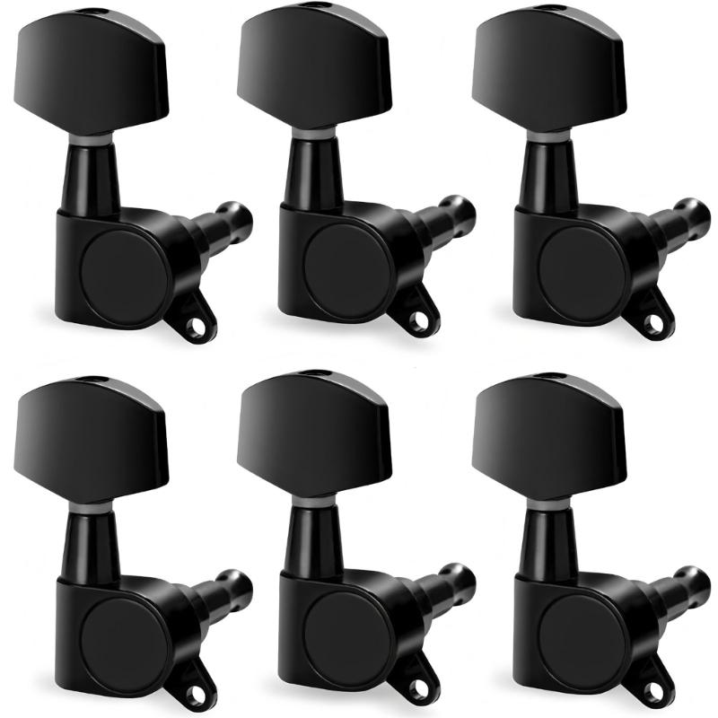 6Pcs Metal Guitar Tunings Pegs Key Tuners Machine Head Knob Guitar String Tunings Peg Guitar Replacement Part Enduring