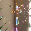 Colorful Beads Crystal Light Catching Jewelry Car Accessories Crystal Frame Pendant Window Accessories Outdoor Garden Decoration