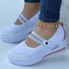 Новые женские повседневные туфли на плоской подошве, модная обувь на танкетке и платформе, классические удобные нескользящие лоферы Tenis Corrida Feminino