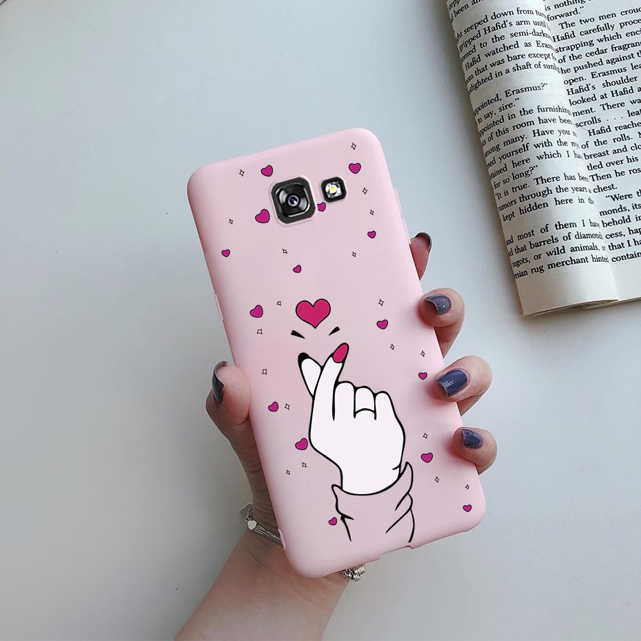 case For Samsung Galaxy A7 2017 Case Cute Painted silicon soft tpu phone back Cover Bumper For Samsung A7 2017 A720 A720f Cases