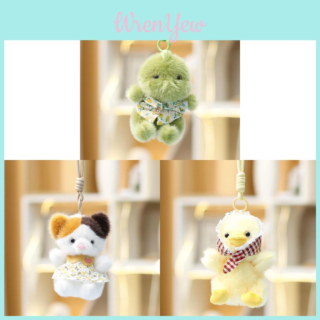 Adorable Plush Dinosaur Toy With Bunny Shape For Girls Gift And Keychain Decor