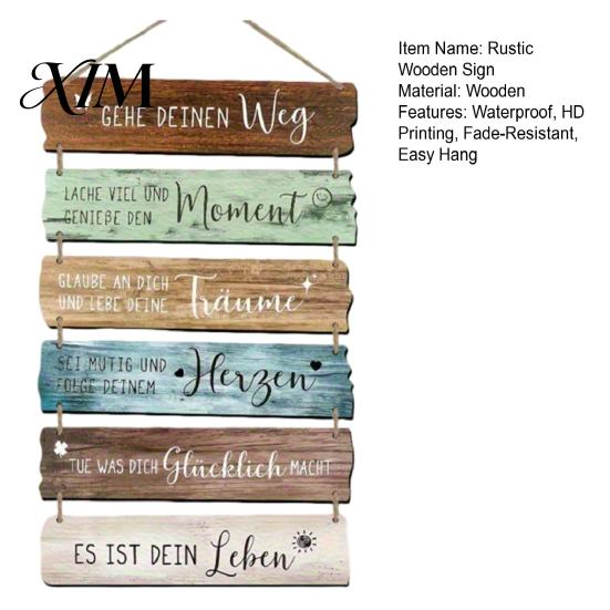 Rustic Porch Ornament Inspirational Wooden Hanging Sign, Summer Surf Kids Positive Quote Wall Plaque, Garden Art Farmhouse String Sign for Bedroom