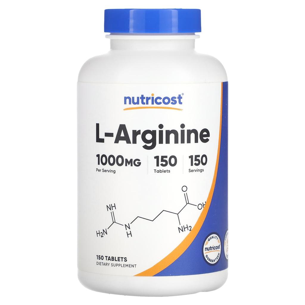Nutricost L-arginine, 1,000mg, 150 Tablets