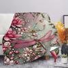 A Comfortable Flannel Blanket with Colorful Dragonfly Design, Soft and Cozy for Sofa, Bed, Office, or Travel - All-Season Multifunctional Gi