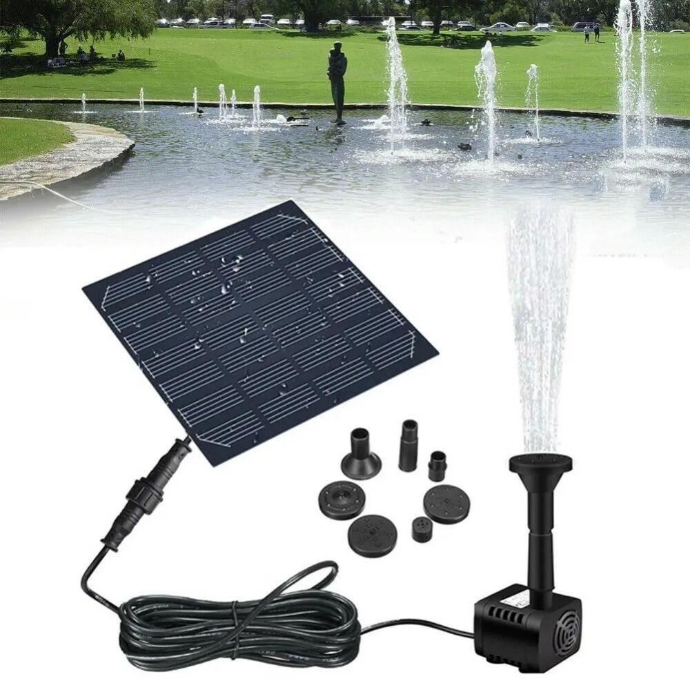 Mini Solar Panel Water Pump DC Brushless 4 Nozzles Solar Fountain Pump 200L/H DIY Solar Water Fountain Water Fountain