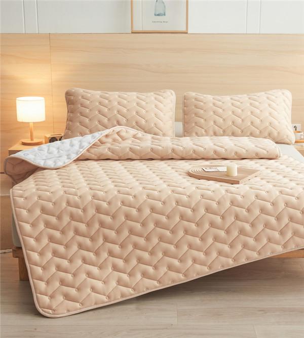 Waterproof Mattress Pad Anti-mite Non-Slip Bedspread Fold Tatami Bedroom Hotel Sleeping Mattress Cotton Bedspread Bedding Mat (No Pillowcase)