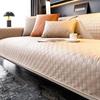 Technology Cloth Leather Sofa Mat Waterproof Durable Modern Couch Furniture Accessories Checkered Seat Cushion Cover Home Decor