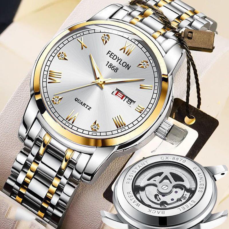 Новые полностью автоматические немеханические часы с турбийоном, светящиеся водонепроницаемые часы для мужчин с циферблатом-чехлом, высококачественные часы