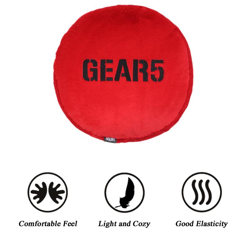 1 шт. Официально лицензированная круглая подушка с Луффи Gear 5 – Премиальная вышивка и плюш, Идея подарка на праздник и день рождения