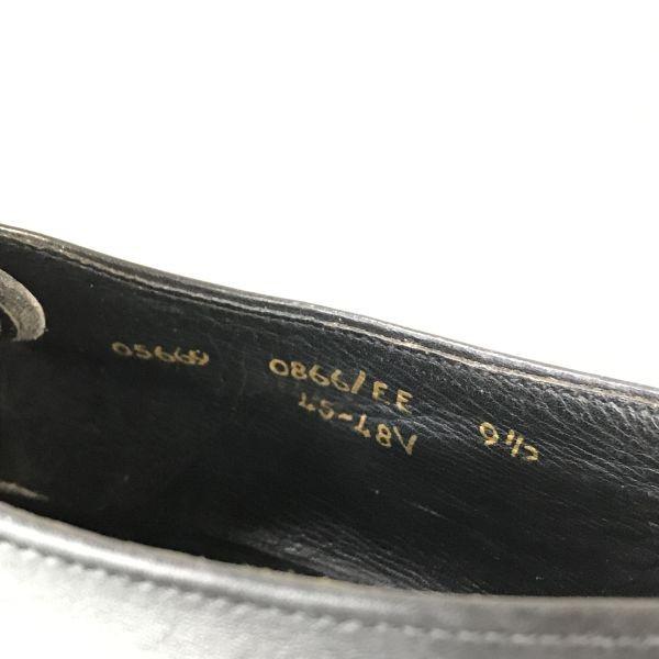 Ainsley Blake 1864 Англия Винтажные кожаные оксфорды с U-образным мыском 9.5 28.0 Черные туфли(ИСПОЛЬЗОВАЛ)