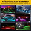 10x RGB LED Pods Rock Lights Kit Underbody Neon Light For Ford F-150 F-250 F-350