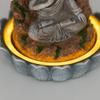 Ручная работа, солнечная буддийская скульптура из смолы, статуэтка, погодоустойчивое украшение для двора, подходит для патио, ландшафтного дизайна