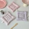1PC Korean Ins Dining Table Kitchen Plaid Quilted Coaster Cotton and Linen Fabric