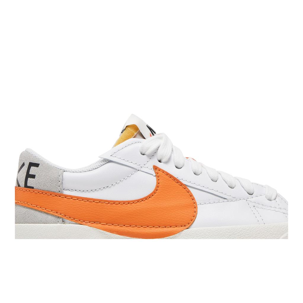 Nike Blazer Low '77 Jumbo 'White Alpha Orange' (Unisex) White / Grey / Sail / Alpha Orange Skateboard Shoes DN2158 100