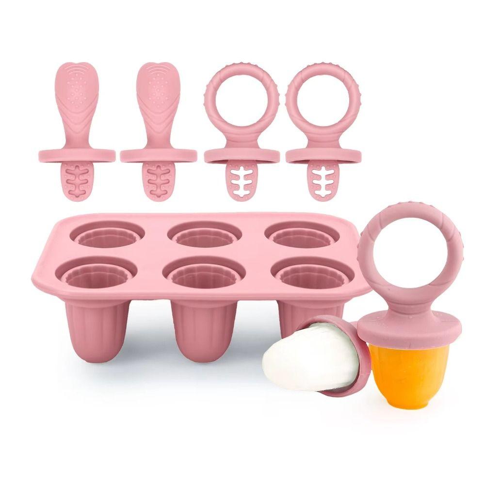 Reusable Homemade Popsicles Mold Set Food Grade Silicone DIY Homemade Ice Cream Mold