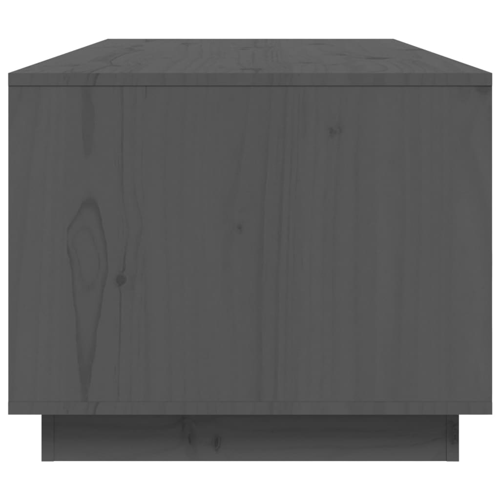 Vidaxl Stolik Kawowy, Szary, 100X50X41 Cm, Lite Drewno Sosnowe