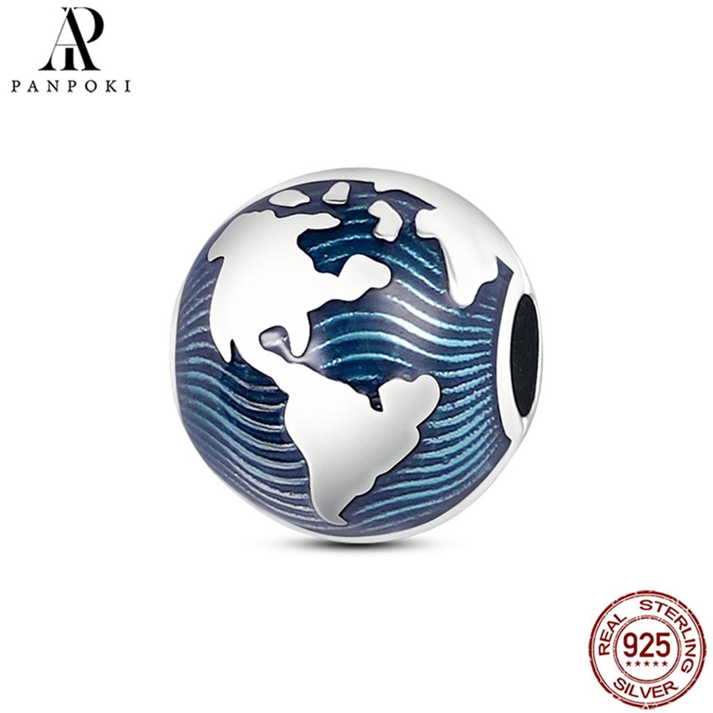 PANPOKI SS925 Sterling Silver Fixed Clip Stopper Beads Fit Bracelets Necklace NEW Luxury Women Gift DIY Jewelry Making