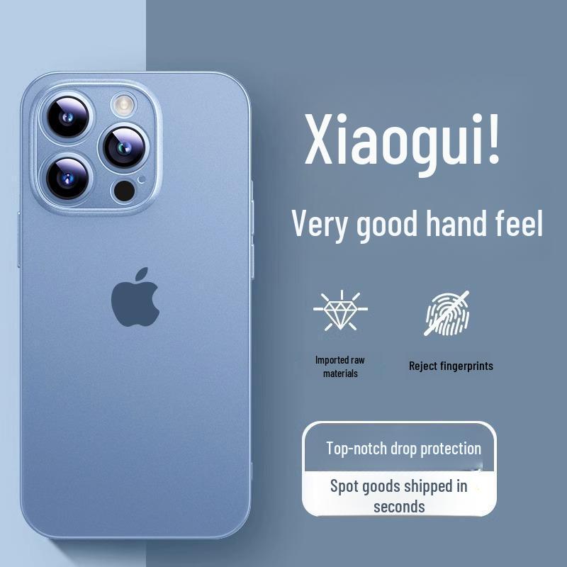 Чехол для iPhone 16 Pro - Совместим с iPhone 15, Цвет титана, Ультратонкий, Матовый прозрачный, Премиальное ощущение