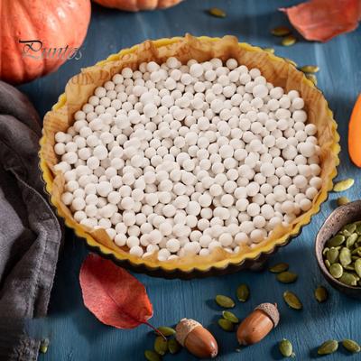 Керамические утяжелители для пирогов, бобы для выпечки, 1,1/2,2 фунта, многоразовые, 10 мм, натуральная керамическая посуда с контейнером, термостойкий инструмент для выпечки пирогов, пирожных