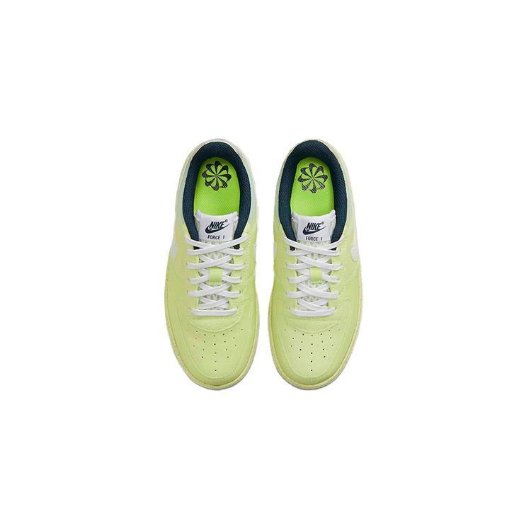 Nike Кроссовки Air Force 1 Crater из переработанных материалов, повседневные, нескользящие, амортизирующие, прочные, низкие, для детей, зеленые DH4340-700
