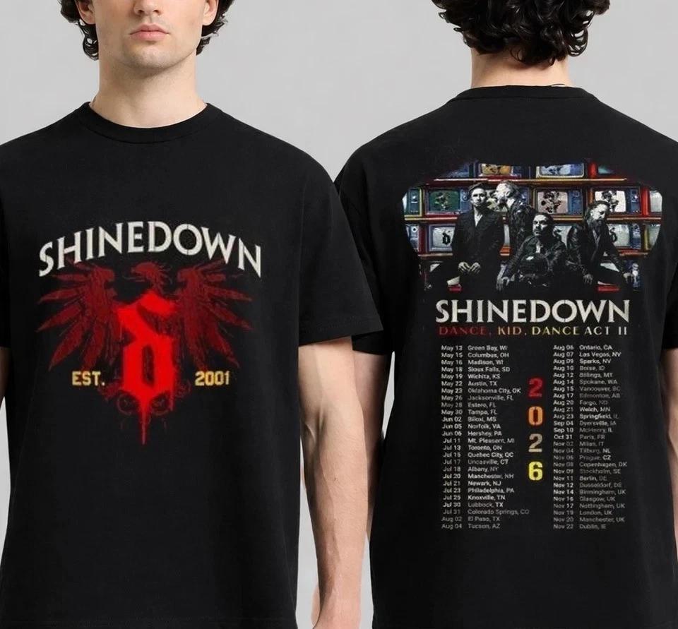 Shinedown Dance Kid Dance ACT II Tour 2026 T-shirt reprint