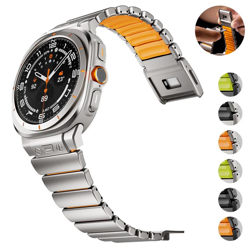 Роскошный титановый ремешок для Samsung Watch Ultra 2026 2026 Ширина 47 мм Металлический ремешок для Galaxy Watch Серии ULTRA 47 мм Ремешок для часов