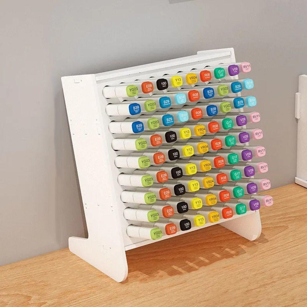Настольная стойка для хранения Многофункциональный контейнер для ручек Универсальный ящик для хранения маркеров