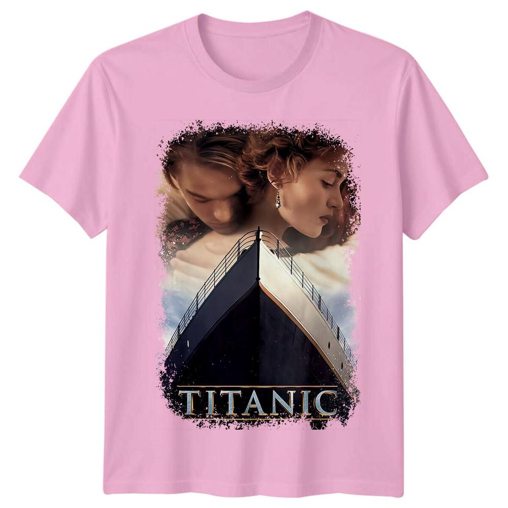 Titanic 1997 Movie Poster Inspired Tshirt Retro 90s Love Story Rounisextic Tee