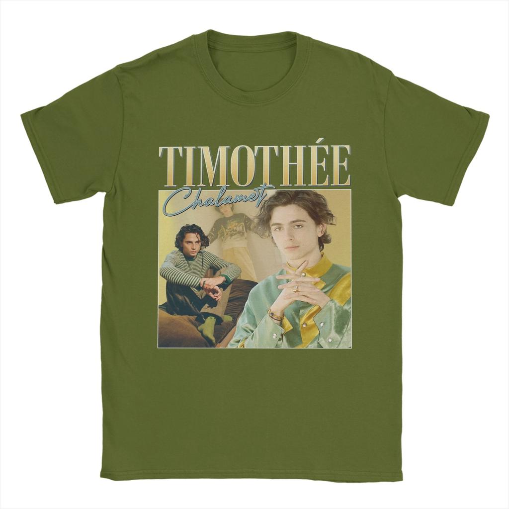 Casual Timothee Chalamet Actor TShirt Unisex Round Neck 100 Cotton T Shirt Short Sleeve Tees Plus Size Tops