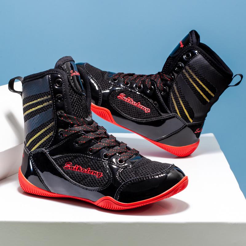 Мужские и детские борцовки и боксерки с высоким верхом для тренировок в зале