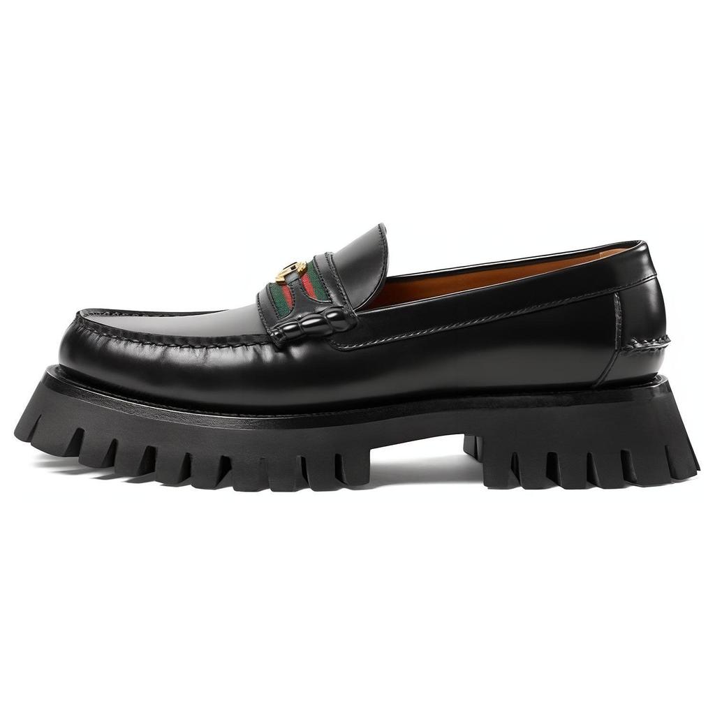 Gucci Лоферы Мужские Низкие Черные 669819 17X10 1060