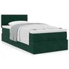 Maison Exclusive - Cadre de lit ottoman avec matelas vert foncé 90x200 cm velours