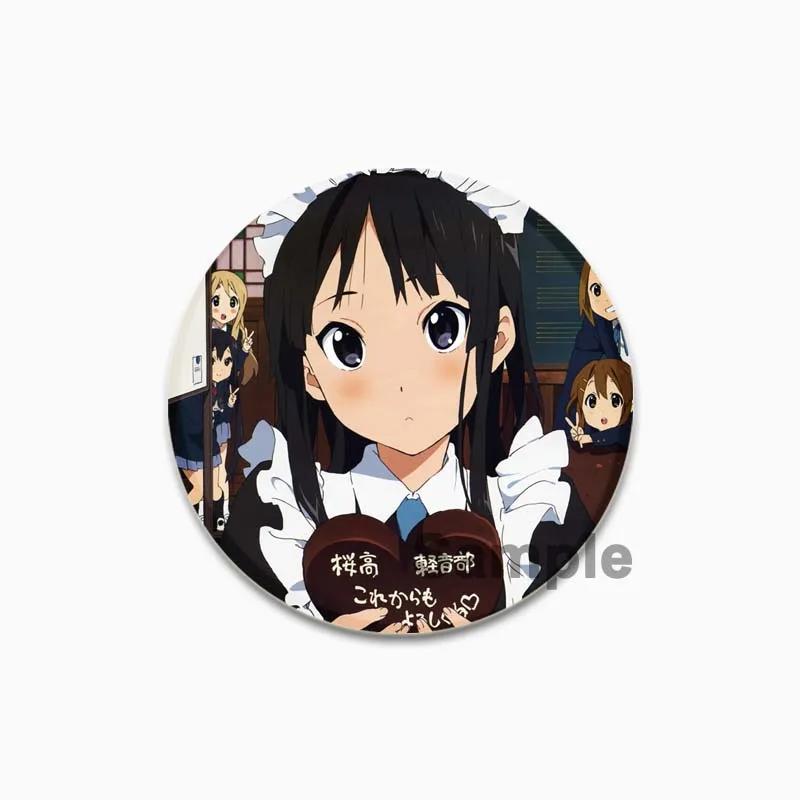 32/44/58 мм Котобуки Цумуги Хирасава Юи Акияма Мио Тайнака Рицу мультфильм значок комикс брошь булавки для одежды рюкзак ювелирные аксессуары