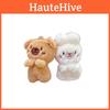Rabbit Bear Plush Animal Keychain Set With Soft Fur For Kids And Collectors