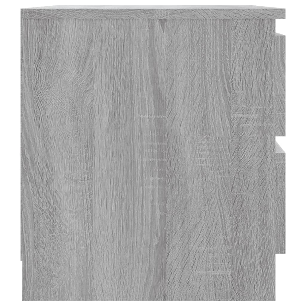 Vidaxl Szafki Nocne, 2 Szt., Szary Dąb Sonoma, 50X39X43,5 Cm