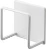 Yamazaki Jitsugyo Magnetic Sponge Holder White X X Tower Sponge Holder Sponge Rack Kitchen Storage 3070 Approx. W6.5 D4.3 H6.5cm