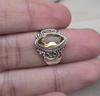 Natural Citrine 925 Sterling Silver Ring: Handmade Boho Gemstone Jewelry