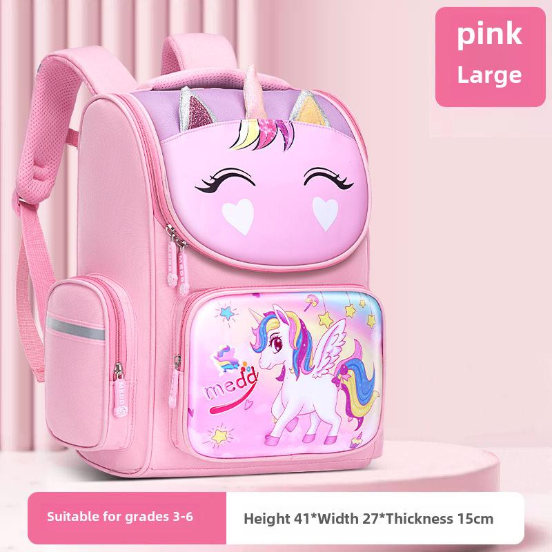 Легкий рюкзак Unicorn Spine Protection для девочек начальной школы (1-6 классы)