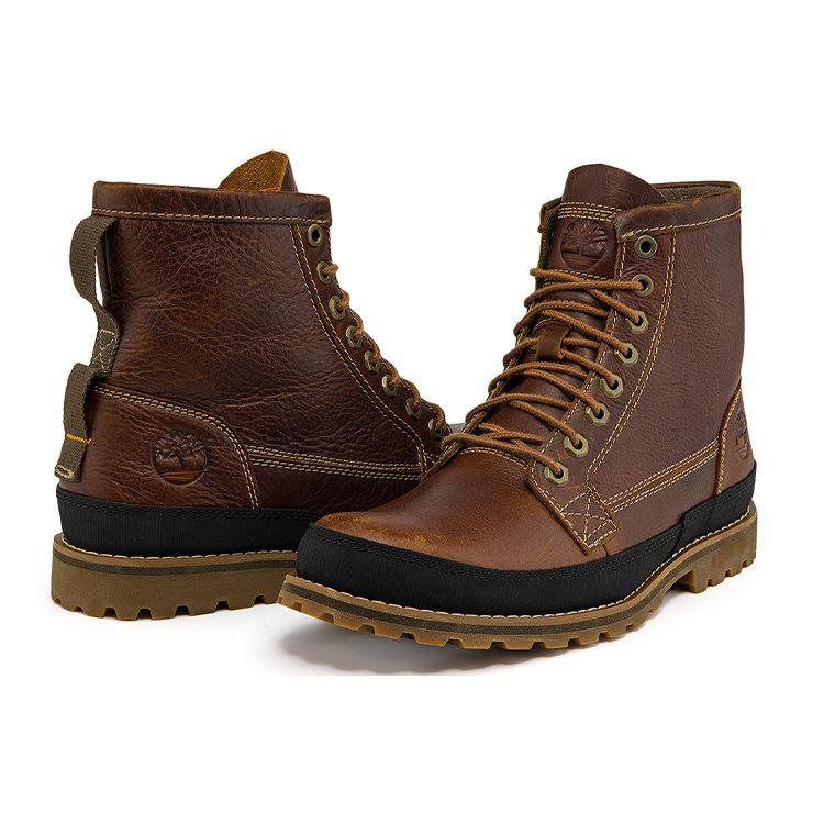 Timberland Оригинальные повседневные кожаные короткие уличные ботинки мужские ботинки Rust A2HC4W