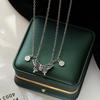 Lover's Gift Magnetic Necklaces Couple Clavicle Chain Butterfly Pendant Choker Women's Jewelry