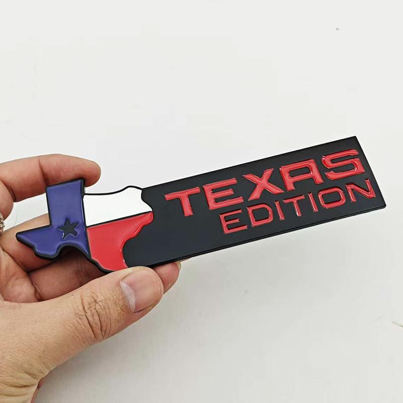 New 1pc 3D Metal Car Sticker Logo TEXAS EDITION Star Rear Trunk Badg HDEKJW6 Fender Side Emblem Decals For Chevy GMC SILVERADO SIERRA