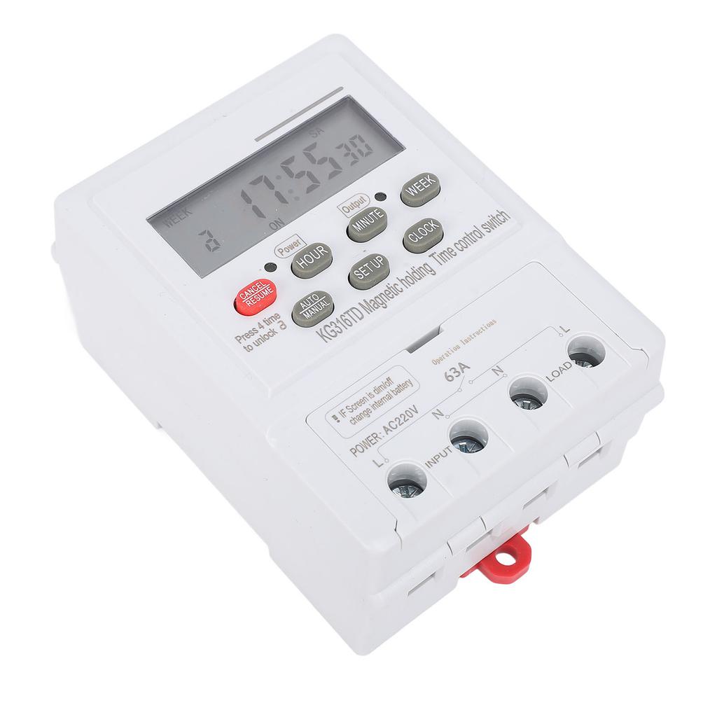 Переключатель управления временем 7-дневный программируемый микрокомпьютер автоматический цифровой таймер для бытовой техники DIN 